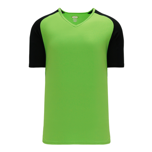 Athletic Knit V-Neck Baseball Jersey with Contrasting Shoulders (BA1375)